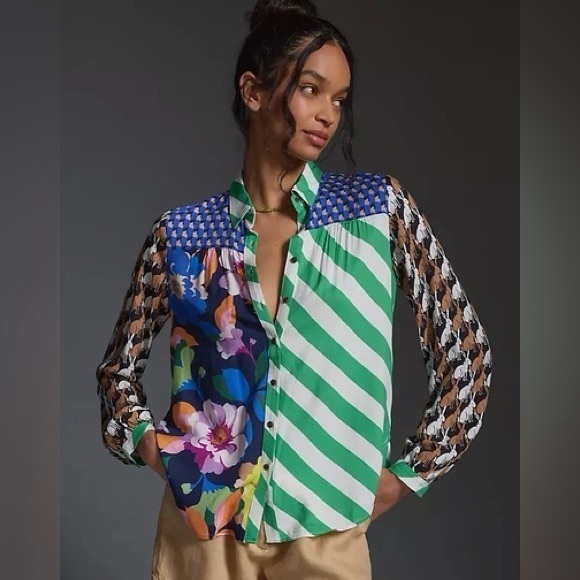 Maeve Tops - Anthropologie The Paz Buttondown Shirt by Maeve (114)